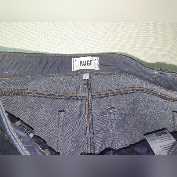 PAIGE Midnight Blue Denim Jeans Skyline Skinny Sz. 26 Travel Casual Outdoor - Picture 6 of 15